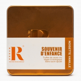 Trufe de cacao crudă cu alune, vanilie și curmale eco 100g