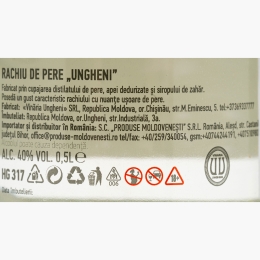 Rachiu de pere, 40%, 500ml 