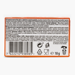 Gumă de mestecat aromă mandarine, fără zahăr 18g