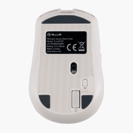 Mouse wireless Silent Click, alb