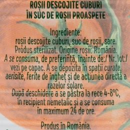 Roșii cuburi decojite 380g