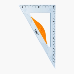 Set geometrie - riglă dublă 20cm, echer și raportor 180º