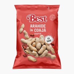 Arahide în coajă, coapte, cu sare 250g