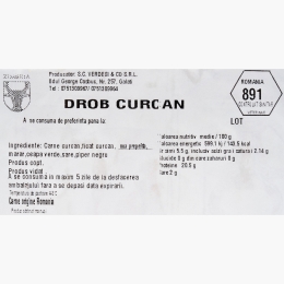 Drob curcan cu ouă de prepeliță 250g