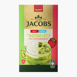 Băutură instant Matcha Latte Strawberry, plicuri 8x14.5g