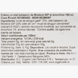 Cremă cu oțet balsamic de Modena IGP și smochine 150ml