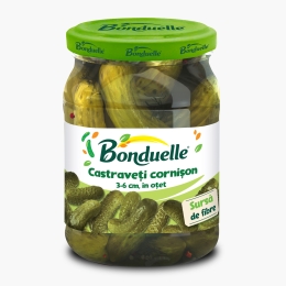 Castraveți cornișon 3-6 cm în oțet 550g