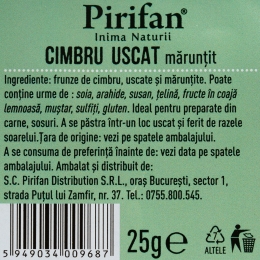 Cimbru mărunțit 25g