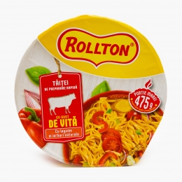 Tăieței instant cu gust de vită, caserolă 75g