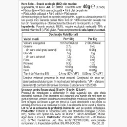 Snack eco din mazăre și porumb, +10 luni, 40g