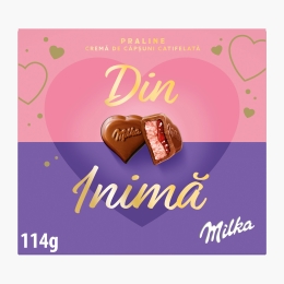 Praline de ciocolată cu cremă de căpșuni 114g