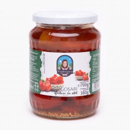 Gogoșari sferturi în oțet 700g