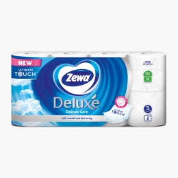 Hârtie igienică Deluxe Delicate Care 3 straturi 8 role