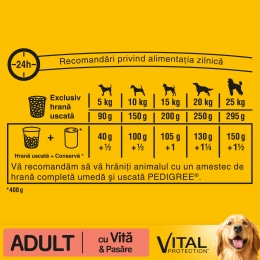 Hrană uscată pentru câini adulți, 2.6kg, Vital Protection cu vită și pasăre 