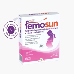 FemoSun,  supliment alimentar pentru sarcină, 30 capsule