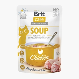 Hrană complementară pentru pisici, supă de pui, 75g