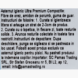 Așternut igienic pentru pisici Rice Husk 2.5kg