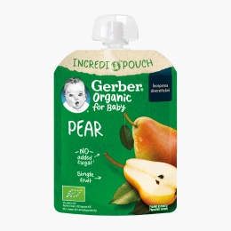 Piure ecologic de pere, +4 luni, 80g