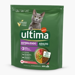 Hrană uscată pentru pisici sterilizate, cu vită, 800g