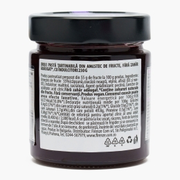 Pastă tartinabilă din amestec de fructe, fără zahăr adăugat, cu îndulcitori 230g