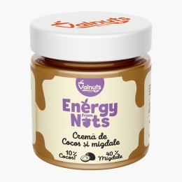 Cremă tartinabilă din migdale 40% și cocos 10%, 200g