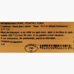 Membrană porc pentru tobă