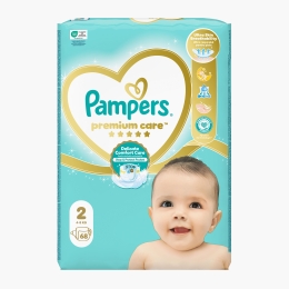 Scutece Premium Care, mărimea 2, 4-8kg, 68 buc