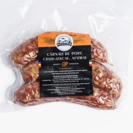 Cârnați de porc afumați, crud-uscați 300g