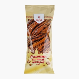 Cozonac însiropat, cu nucă  400g