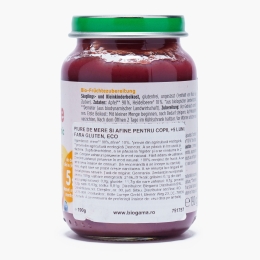 Piure ECO de mere și afine pentru copii, +5 luni, 190g