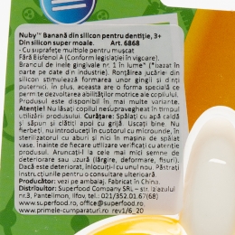 Banană silicon pentru dentiție, 3+ luni