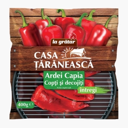 Ardei capia întregi, copți și decojiți 400g