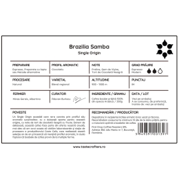 Beandrops Brazil Samba 250g cafea de specialitate boabe