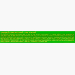Limonadă carbogazoasă cu lime & mentă 330ml