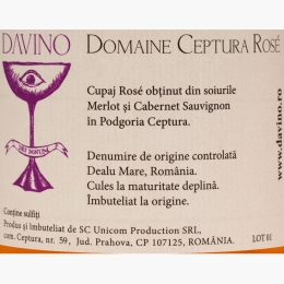 Vin rose sec Cabernet Sauvignon & Merlot, 14.6%, 0.75l