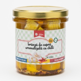 Brânză de capră aromatizată cu chili 310ml