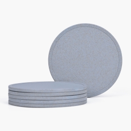 Set 4 suporturi rotunde, diferite culori pastel