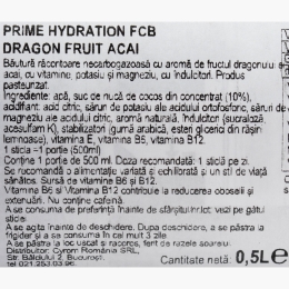 Băutură rehidratare cu aromă de fructul dragonului și acai, ediție FCB Barcelona 0.5l