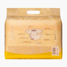 Scutece cu arici din bambus mărimea 3, 6-11kg, 30 buc
