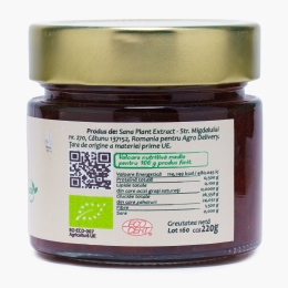 Gem de căpșuni, fără zahăr adăugat, ECO 220g