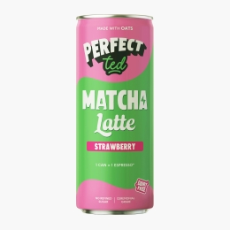 Matcha latte cu aromă de căpșuni, ready to drink, 250ml