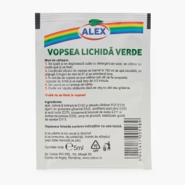 Vopsea lichidă (10 ouă) verde 5ml