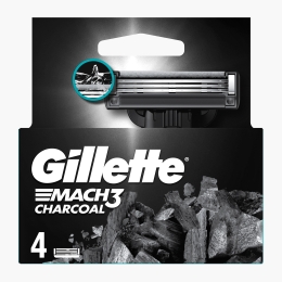 Rezerve aparat de ras Mach3 Charcoal, 4 buc