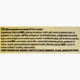 Mini croissante cu cremă de cacao 300g