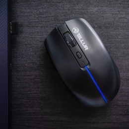 Mouse wireless Silent Click, negru