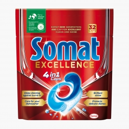 Detergent capsule 4în1 pentru mașina de spălat vase Excellence 32 capsule