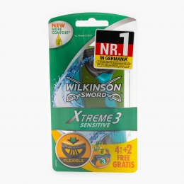 Aparat de ras cu 3 lame flexibile Xtreme3 Sensitive 6 buc
