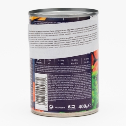 Hrană pentru câini, 400g, Super Foods curcan și legume 