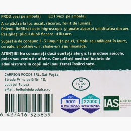 Polen poliflor liofilizat 