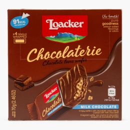 Napolitane crocante cu ciocolată cu lapte, 4x17.5g